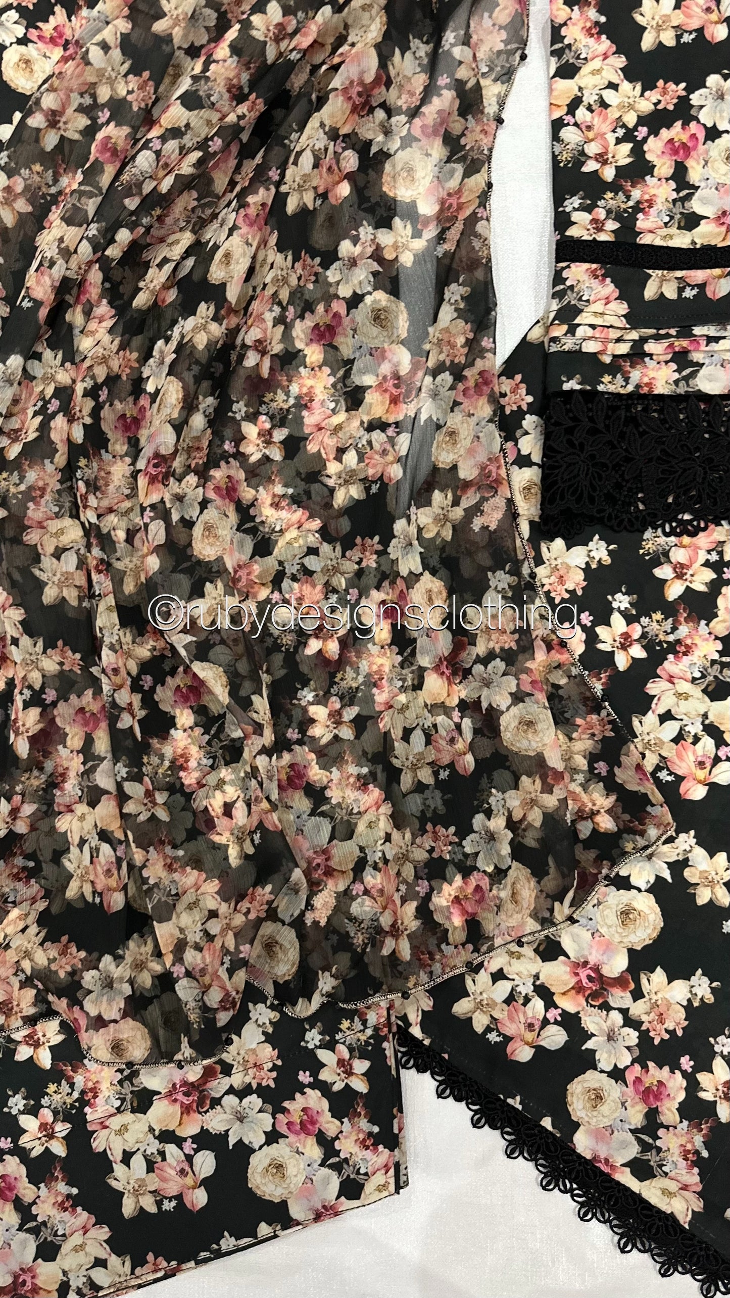 SEHER - 3 Piece Swiss Lawn Suit with Chiffon Dupatta
