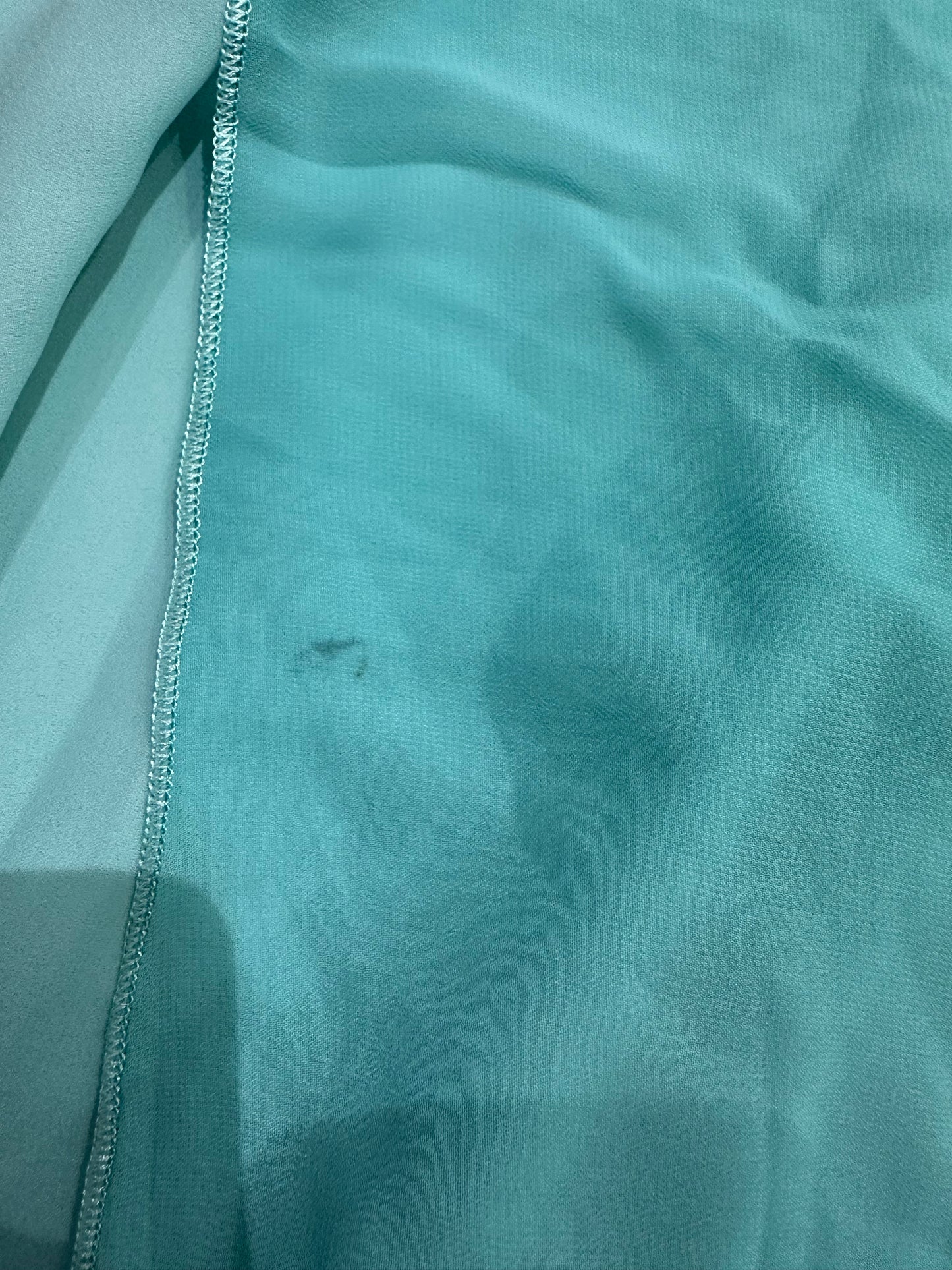 MINOR DEFECT - SABAH Breeze Blue - Ombré Kaftan with Hijab
