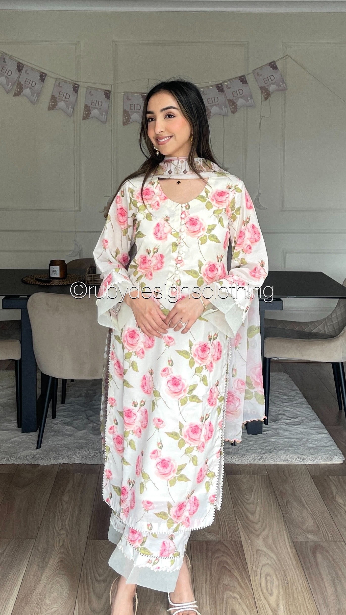 TIA - 3 Piece Off-White Swiss Lawn Suit with Silk Dupatta (8492510609621)