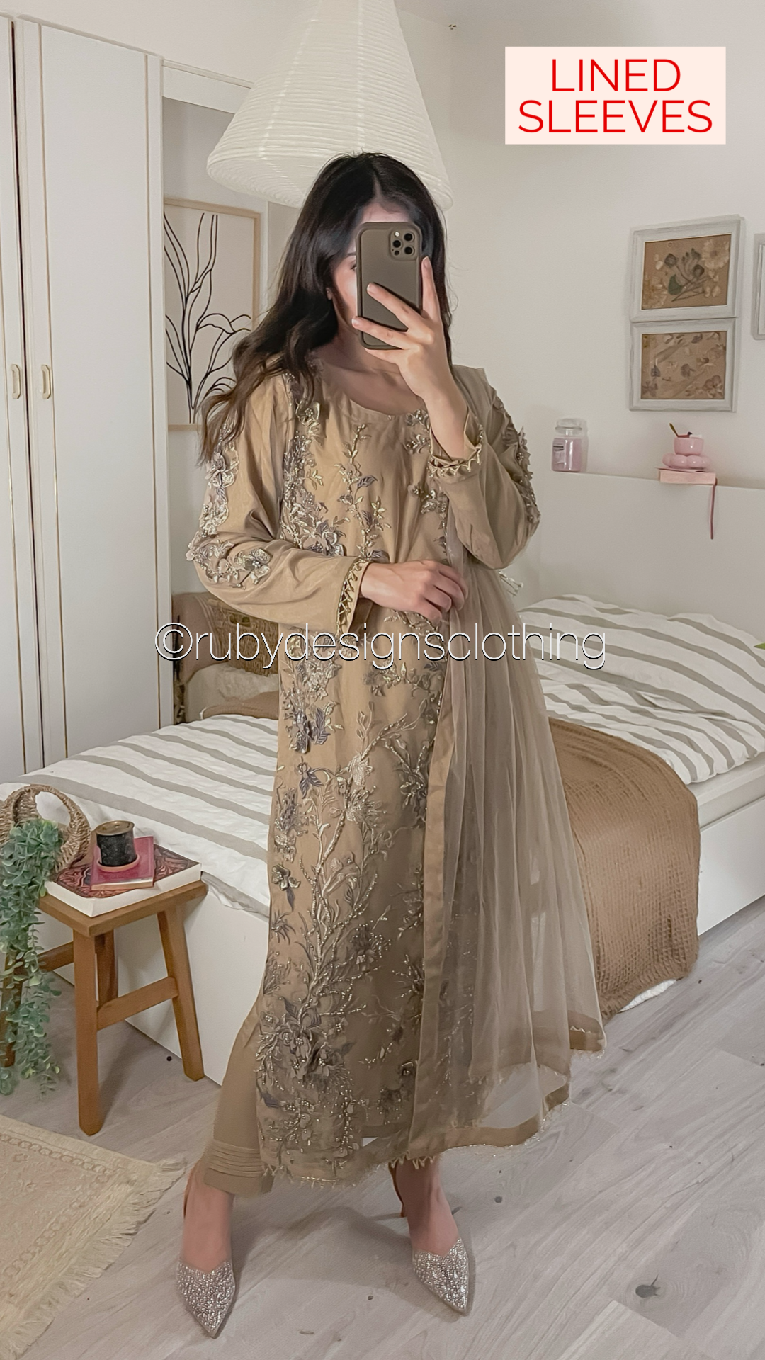 NABA - 3 Piece Latte Net Suit with 3D Detailing (8354935242965)