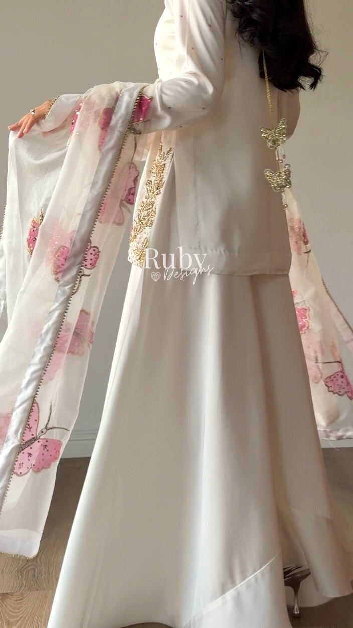 AENA Lily - 4 Piece Silk Suit with Matching Potli Bag
