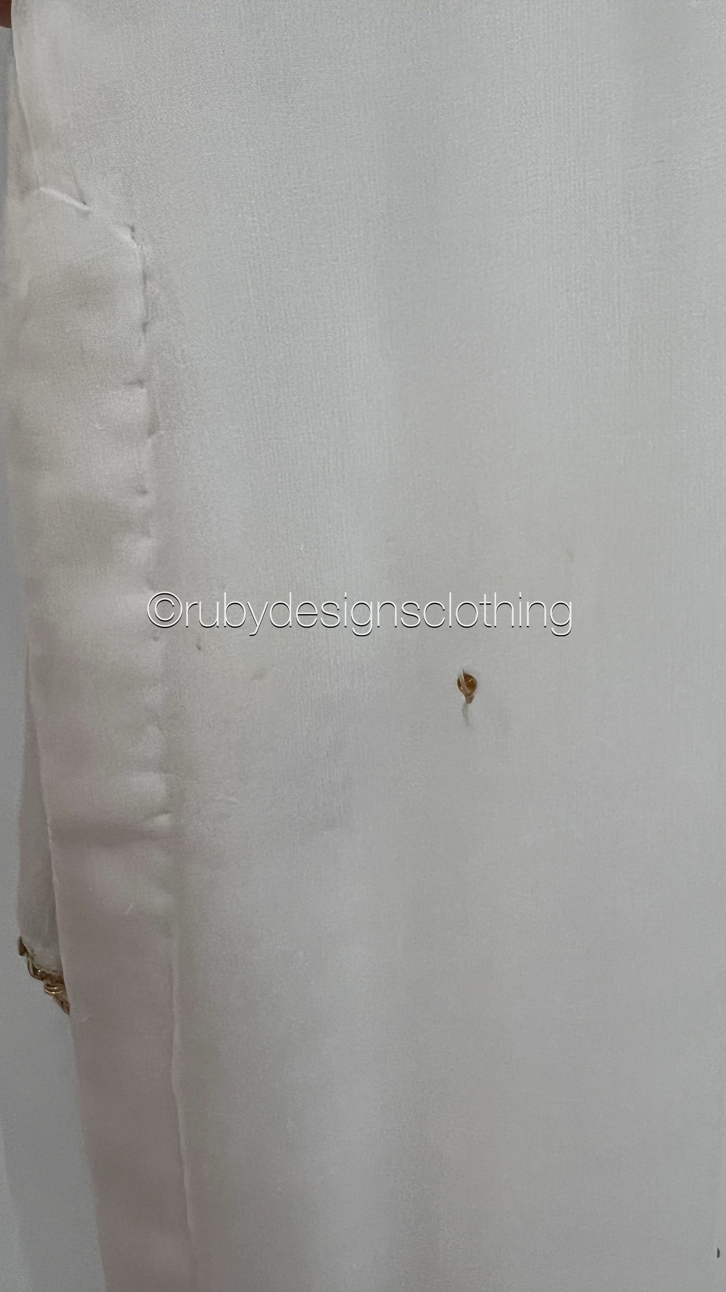 Minor Defect - HIRA White - 3 Piece Chiffon Suit with Chiffon Dupatta (8748150227157)