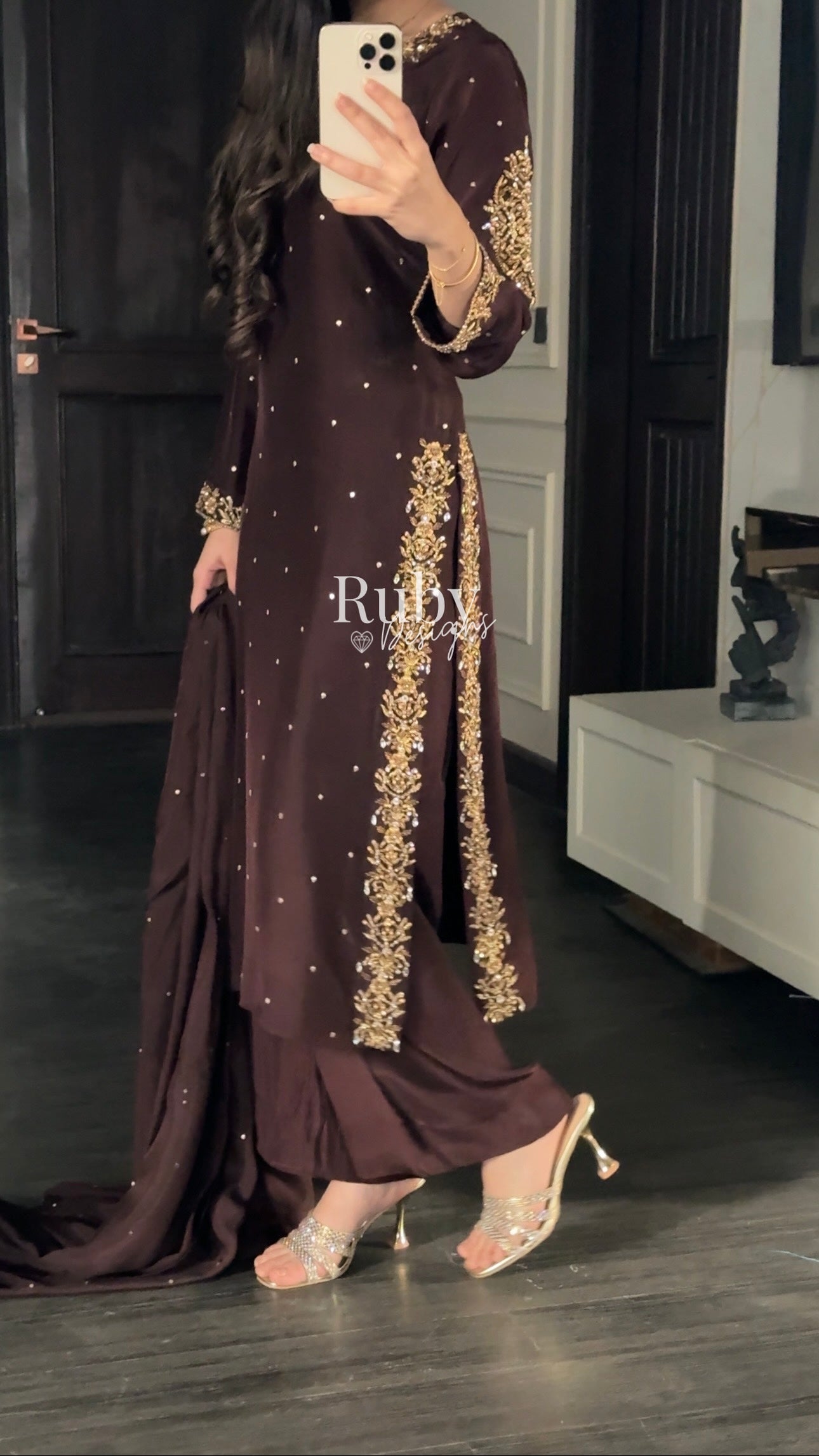 AMANI - 3 Piece Luxury Silk Suit with Handwork