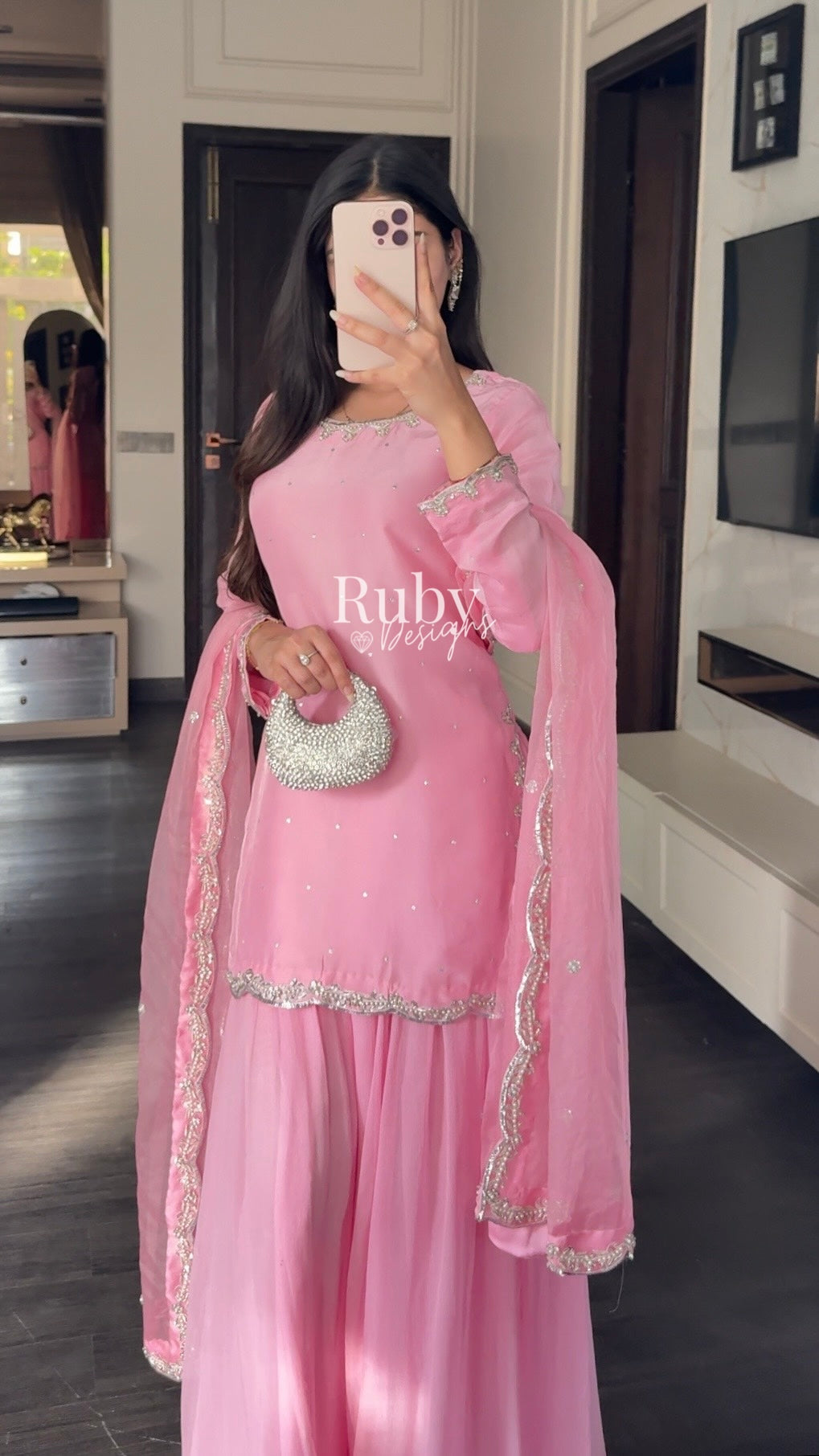 ZEBA Candy - 3 Piece Luxury Suit with Sharara