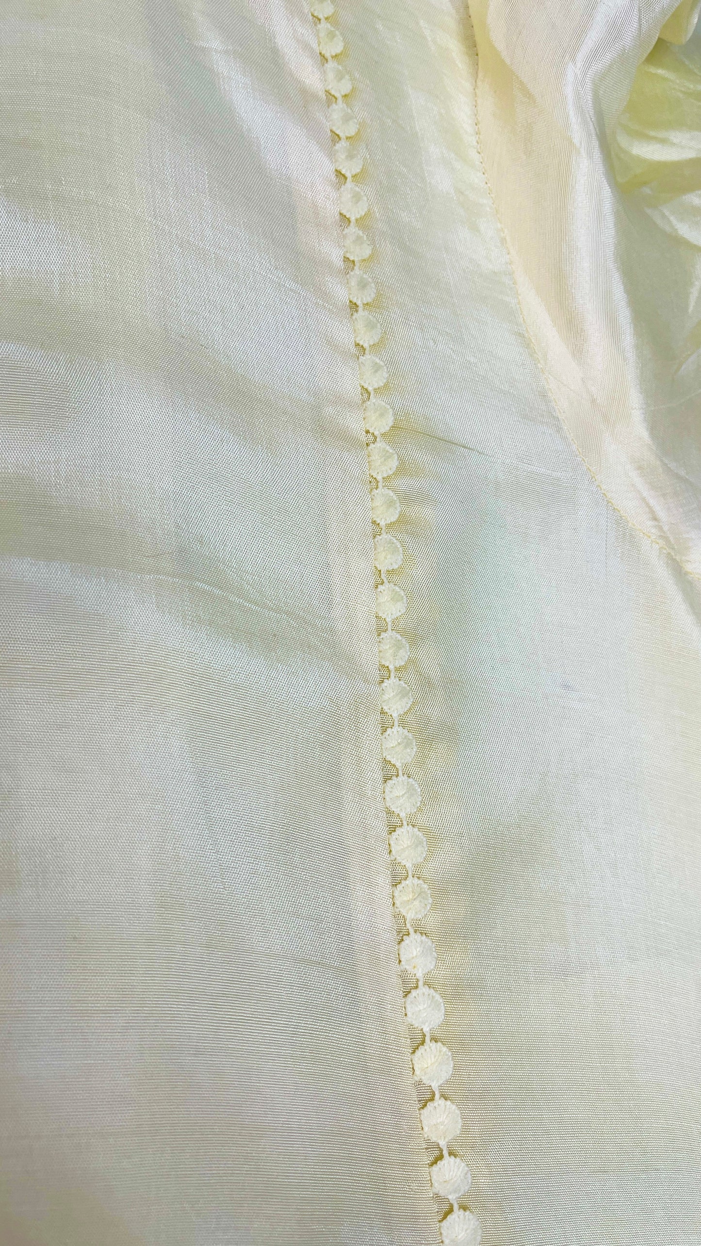 Minor Defect: SAFAA Yellow - 4 Piece Cotton Silk Suit with Ombre Organza Dupatta