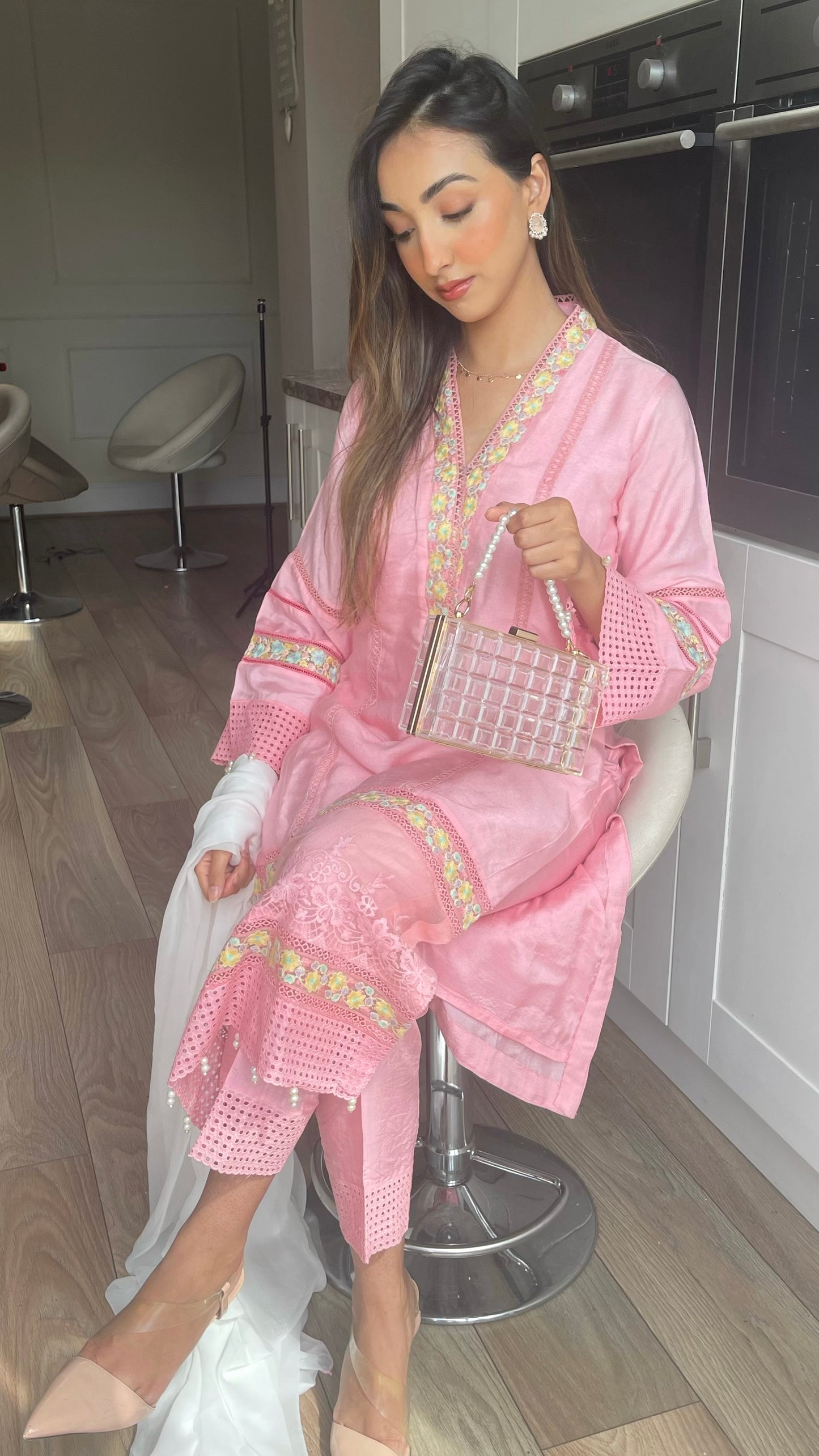 NISA - 3 Piece Rose Pink Suit with Pearls (6776793432248) (8748055134421) (8748061327573) (8748064735445) (8748067815637) (8748069978325) (8748070961365) (8748072665301) (8748073615573)