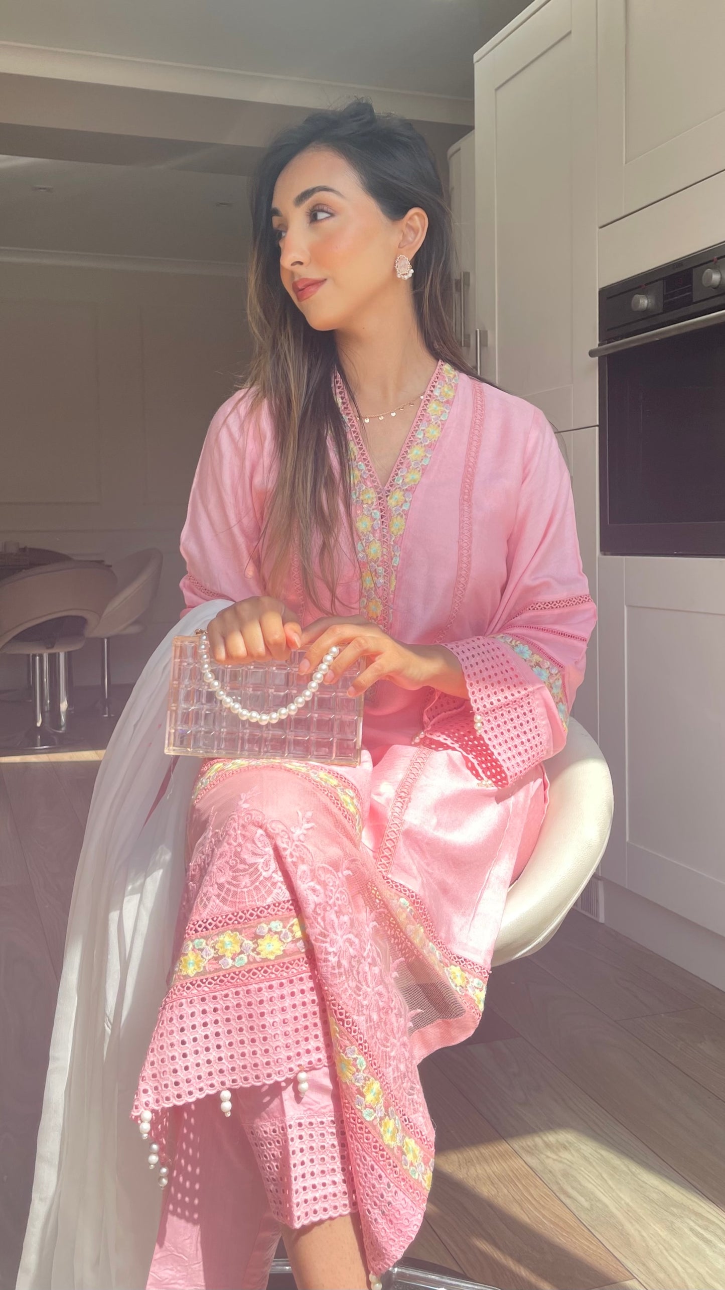 NISA - 3 Piece Rose Pink Suit with Pearls (6776793432248) (8748055134421) (8748061327573) (8748064735445) (8748067815637) (8748069978325) (8748070961365) (8748072665301) (8748073615573)