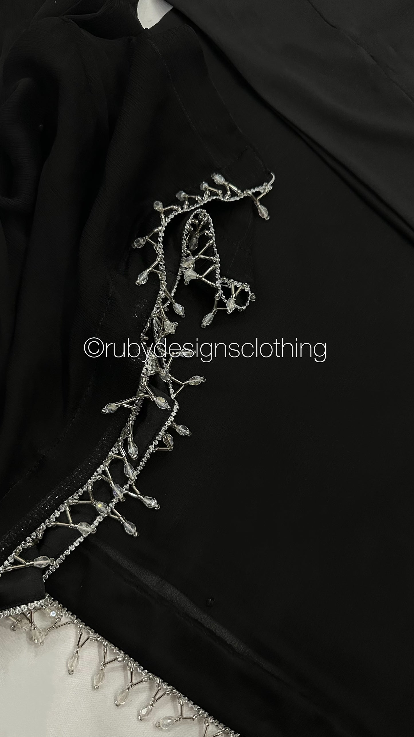 SERENA Black - 3 Piece Black Chiffon Suit with Chiffon Dupatta