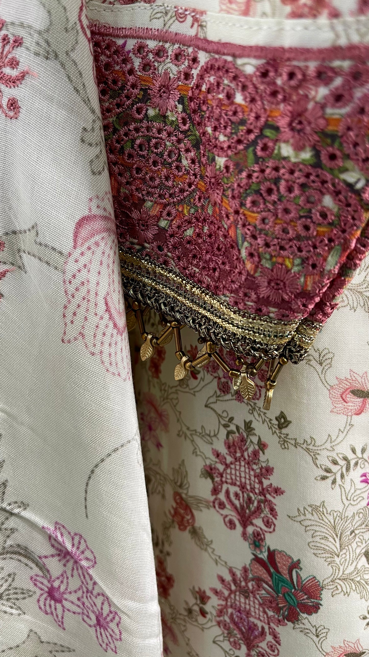 Original Kesarin by Riaz Arts Pink Floral Stitched Digital Viscose and Embroidered Suit (6577951572152)