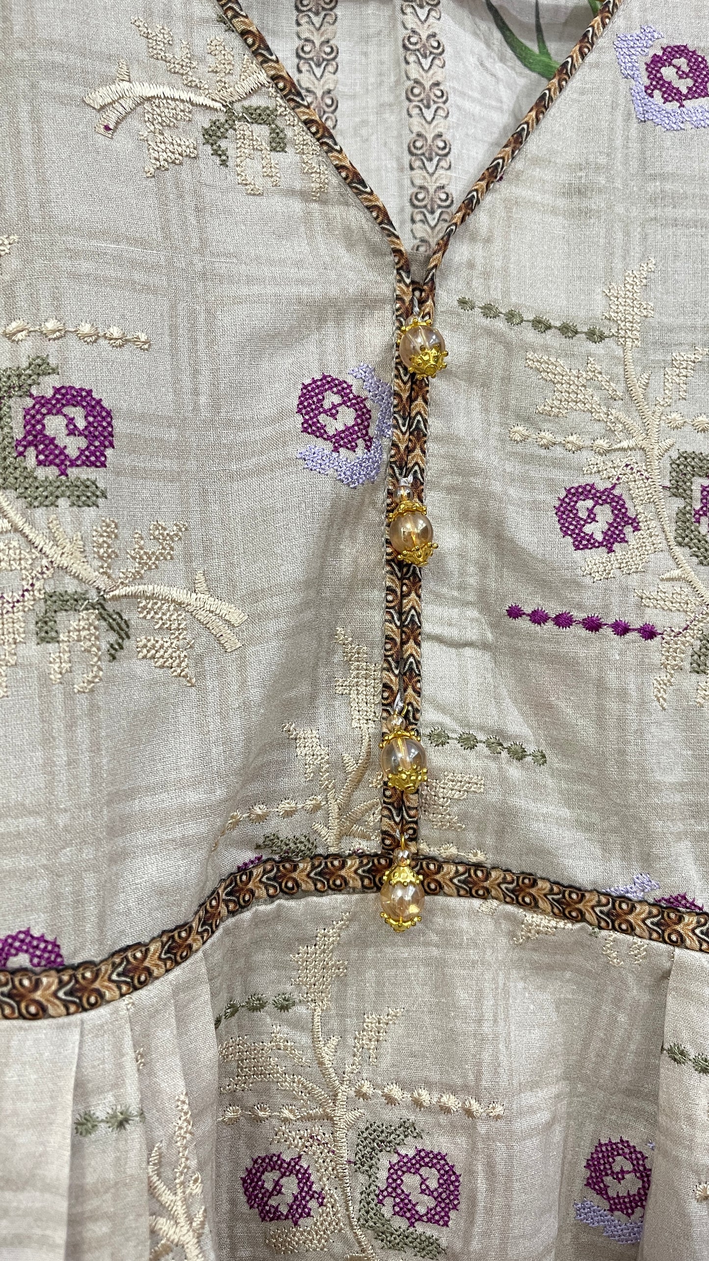 Original KHAS 3 Piece Grey Lawn Suit with Printed Chiffon Dupatta (7874289729749)