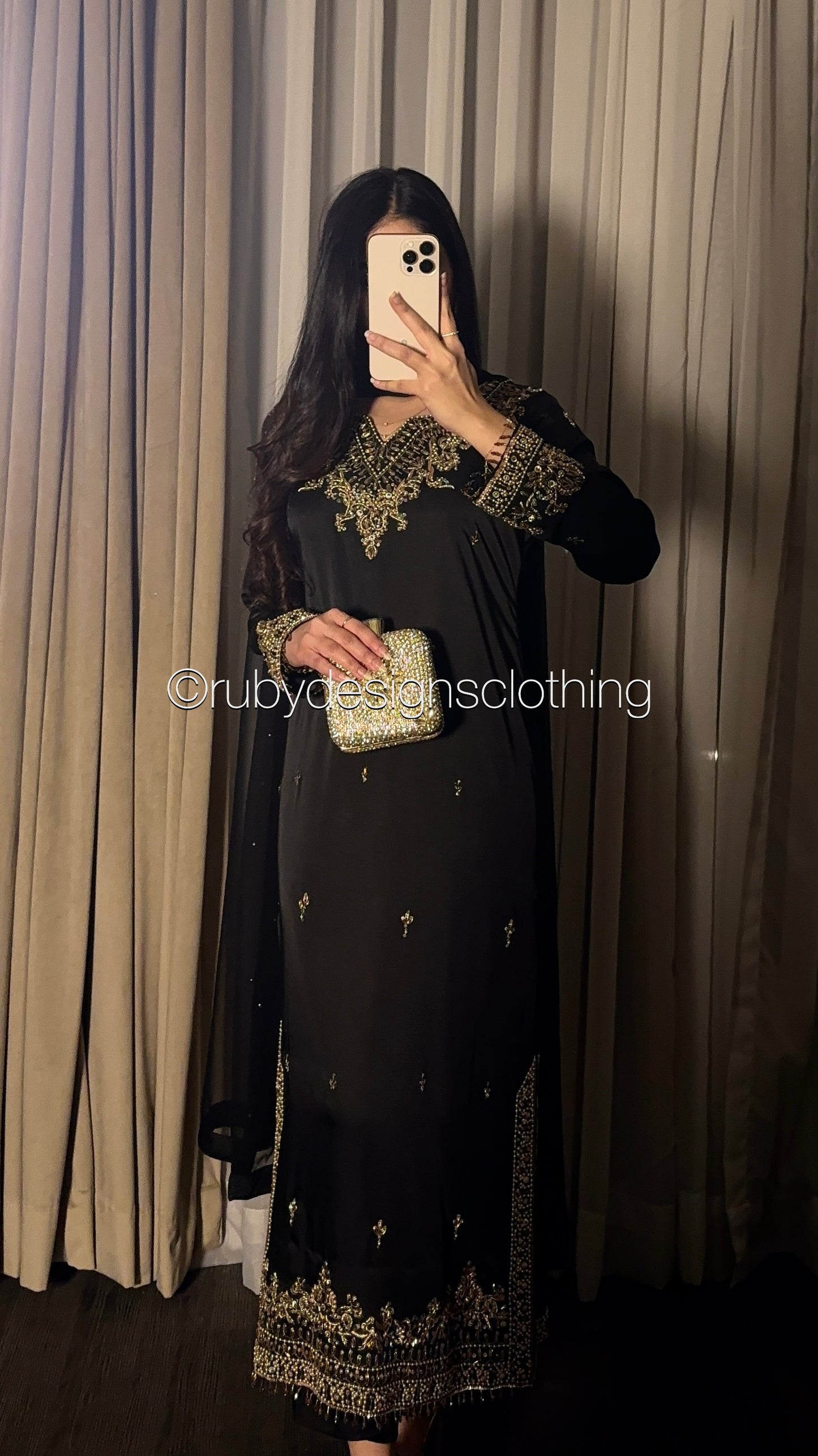 MAYSOON - 3 Piece Luxury Silk Suit with Hand Work