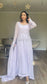 INAARA Lilac - 4 Piece Chiffon Dress with Matching Bag