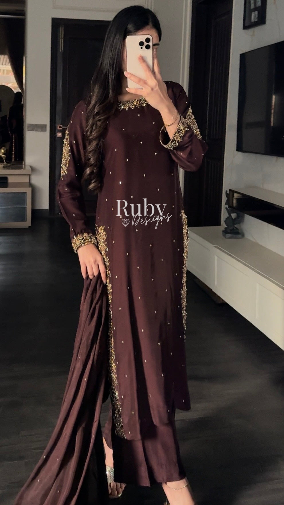 AMANI - 3 Piece Luxury Silk Suit with Handwork