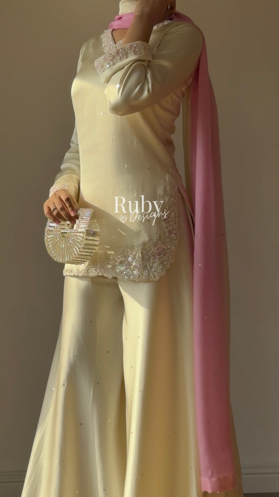 AMAYA - 3 Piece Silk Suit with Ombrè Dupatta