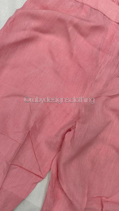 Minor Defect - NISA - 3 Piece Rose Pink Suit with Pearls (8748055134421) (8748070961365)