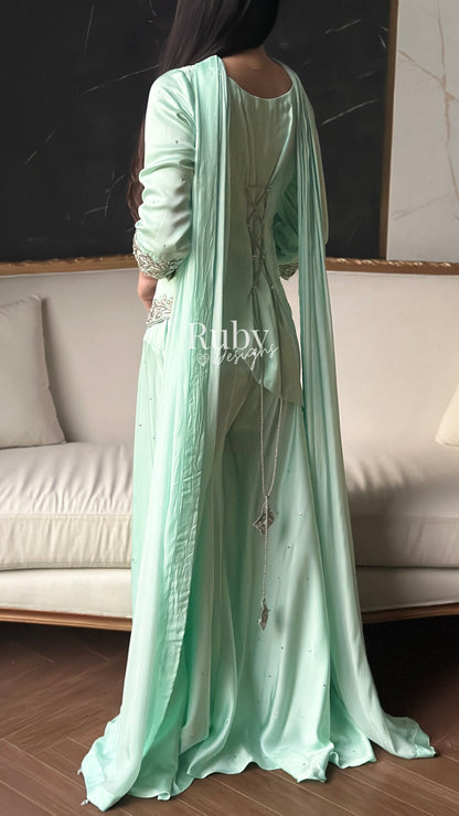 RANI Mint - 3 Piece Luxury Silk with Matching Bag
