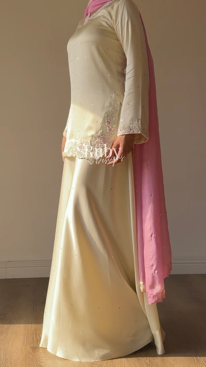 AMAYA - 3 Piece Silk Suit with Ombrè Dupatta