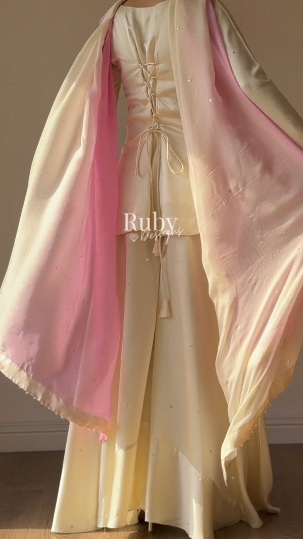 AMAYA - 3 Piece Silk Suit with Ombrè Dupatta