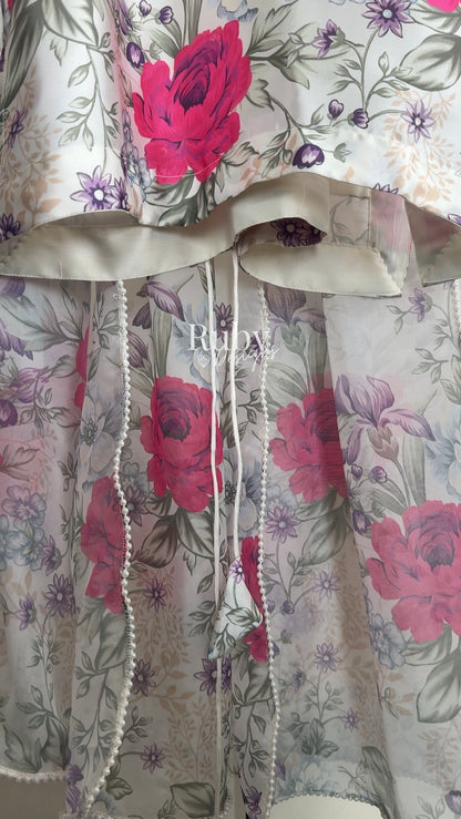 FLEUR Pearl - 3 Piece Silk Suit with Balloon Pants