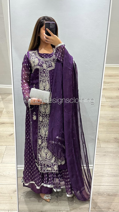 EXCLUSIVE SAMPLE - 4 Piece Purple Suit (8746846781653)