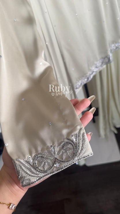 PREITY Sage - 3 Piece Silk Suit with Matching Bag