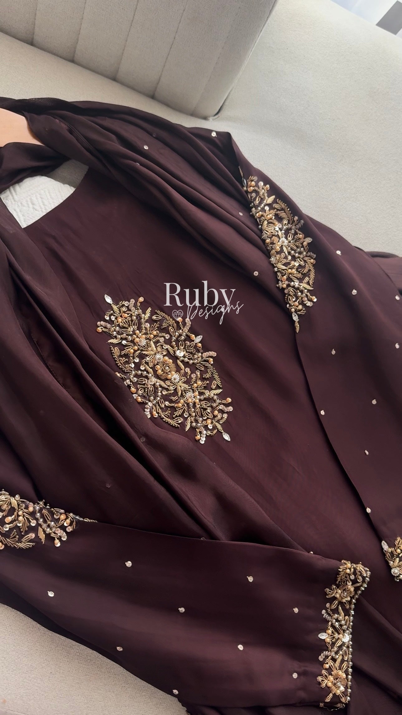 AMANI - 3 Piece Luxury Silk Suit with Handwork