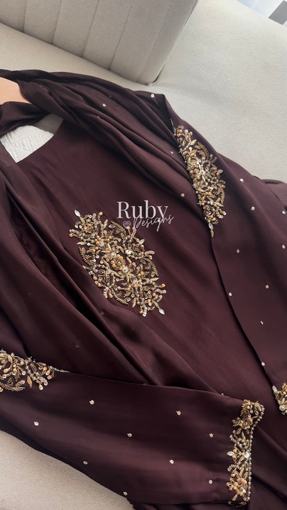 AMANI - 3 Piece Luxury Silk Suit with Handwork