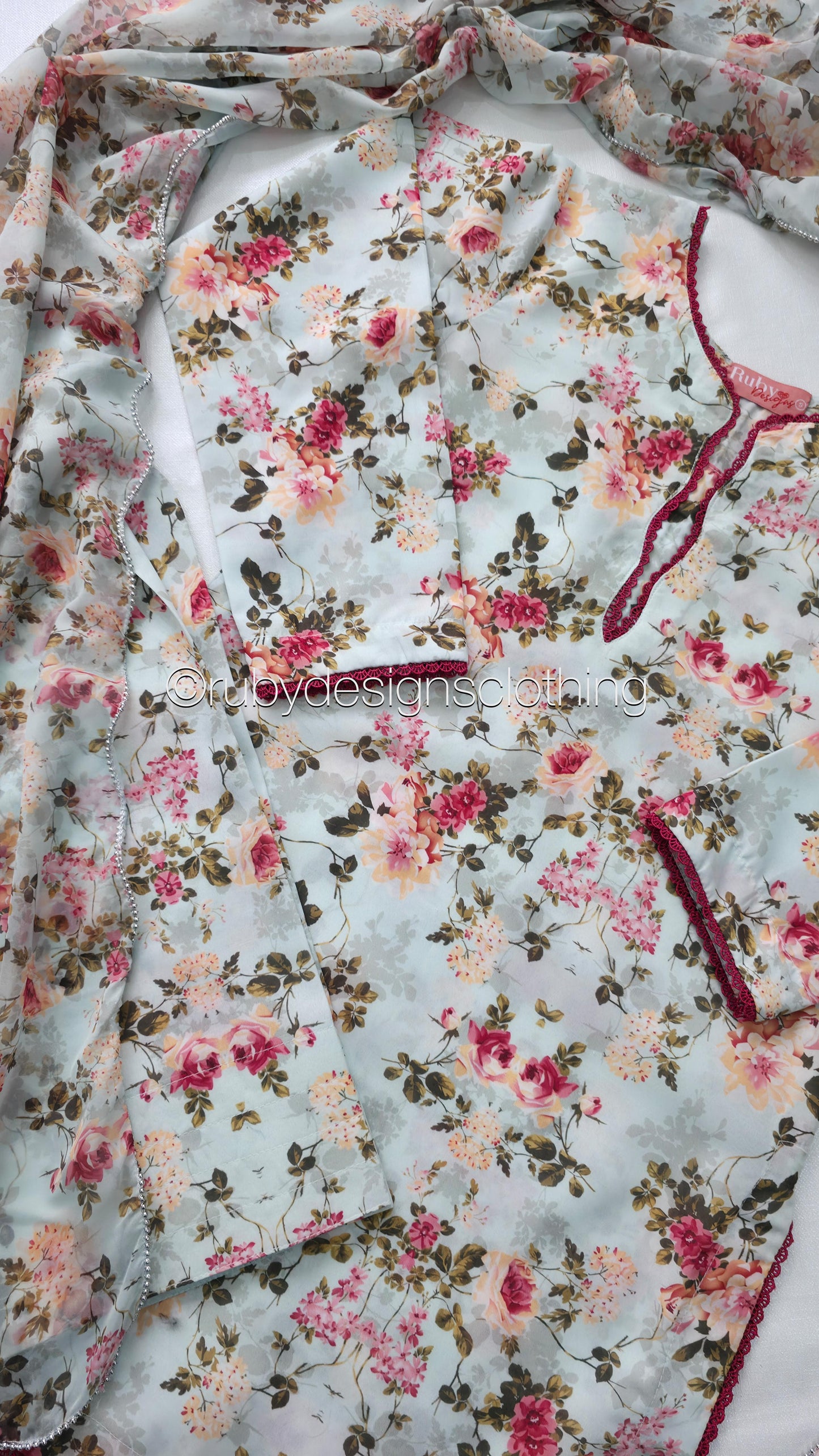 Petal Blush  - 3 Piece Swiss Lawn Suit with Silk Dupatta