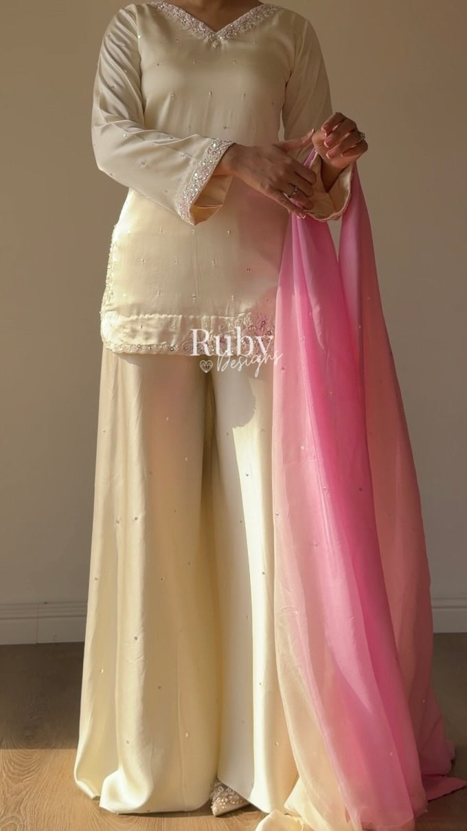 AMAYA - 3 Piece Silk Suit with Ombrè Dupatta