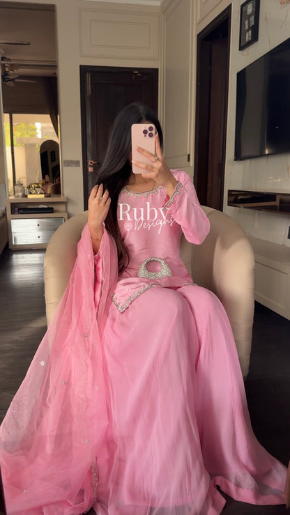 ZEBA Candy - 3 Piece Luxury Suit with Sharara