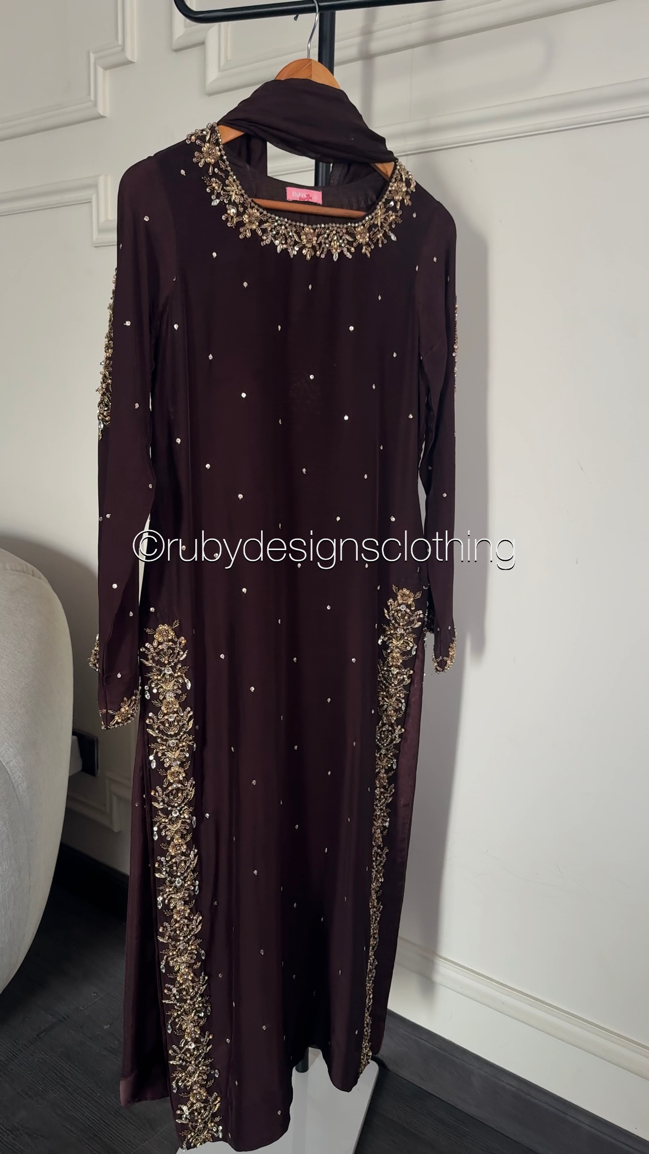 AMANI - 3 Piece Luxury Silk Suit with Handwork