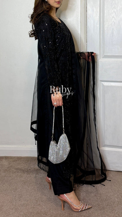 ZULAY - 3 Piece Net Suit with Tassel Detail