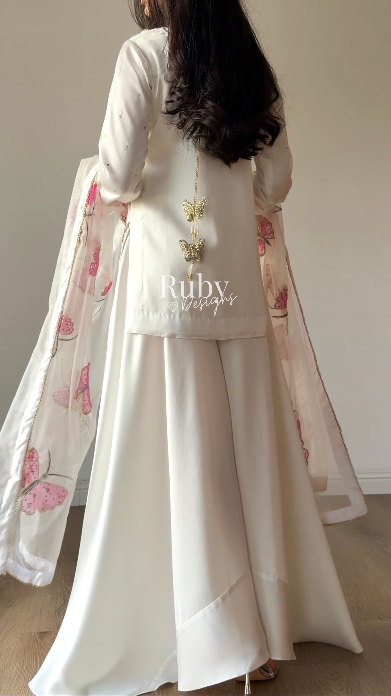 AENA Lily - 4 Piece Silk Suit with Matching Potli Bag