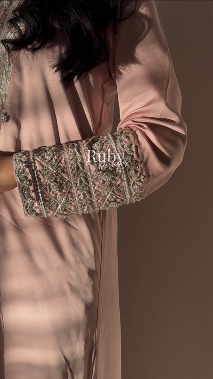 EMAAN - 3 Piece Luxury Silk Suit with Hand Work