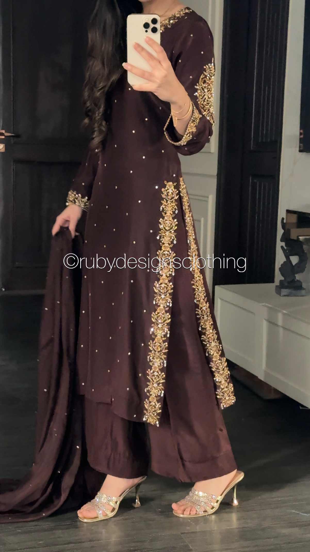 AMANI - 3 Piece Luxury Silk Suit with Handwork