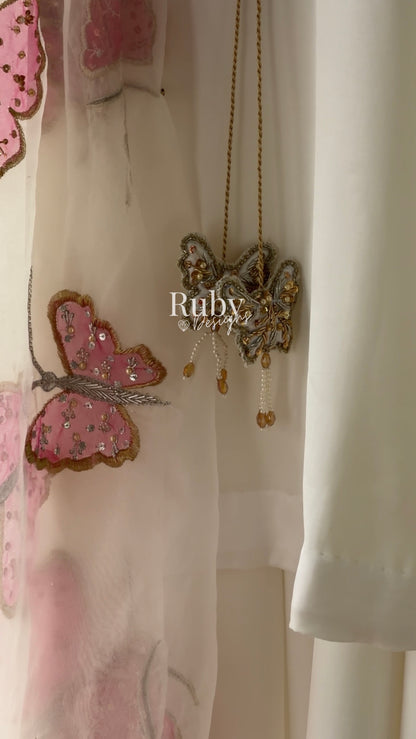 AENA Lily - 4 Piece Silk Suit with Matching Potli Bag