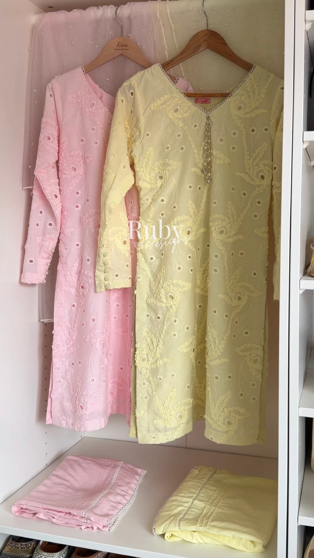 NOOR Blush - 3 Piece Lawn Suit with Two-Toned Dupatta