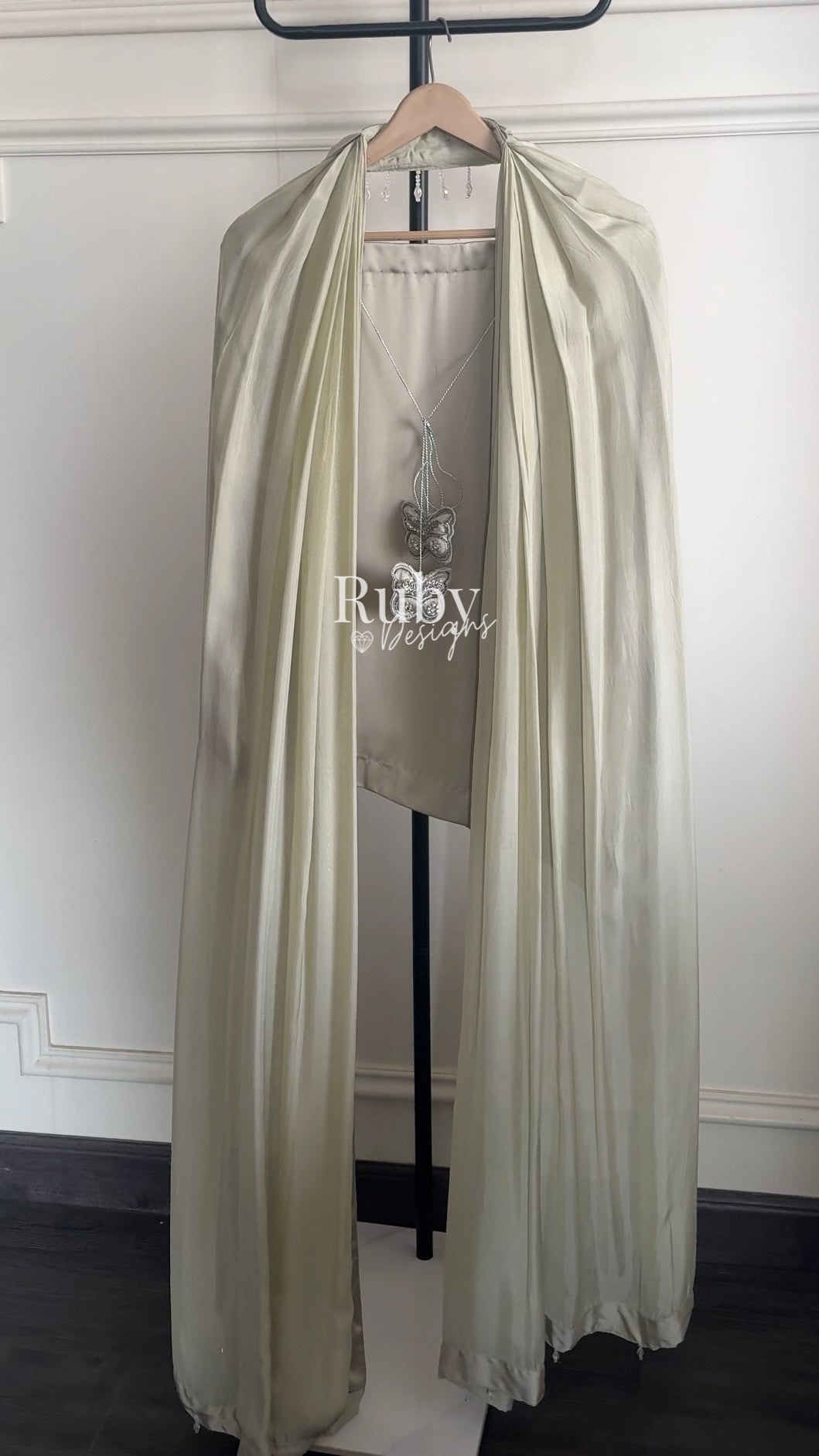 PREITY Sage - 3 Piece Silk Suit with Matching Bag