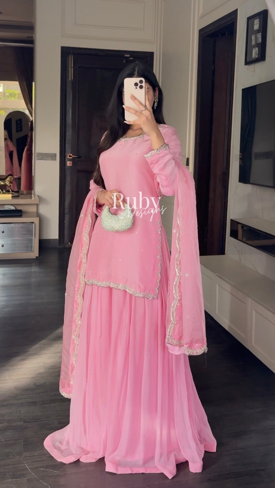 ZEBA Candy - 3 Piece Luxury Suit with Sharara