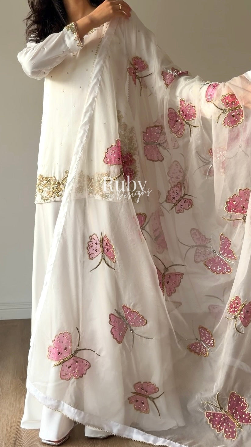 AENA Lily - 4 Piece Silk Suit with Matching Potli Bag