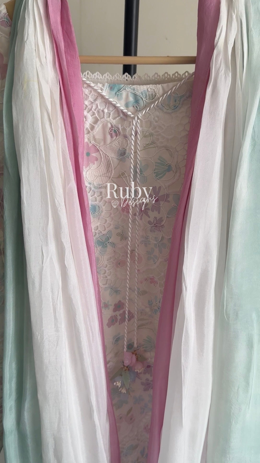 SAIRA Bloom - 3 Piece Cutwork Chikankari Suit with Balloon Trousers