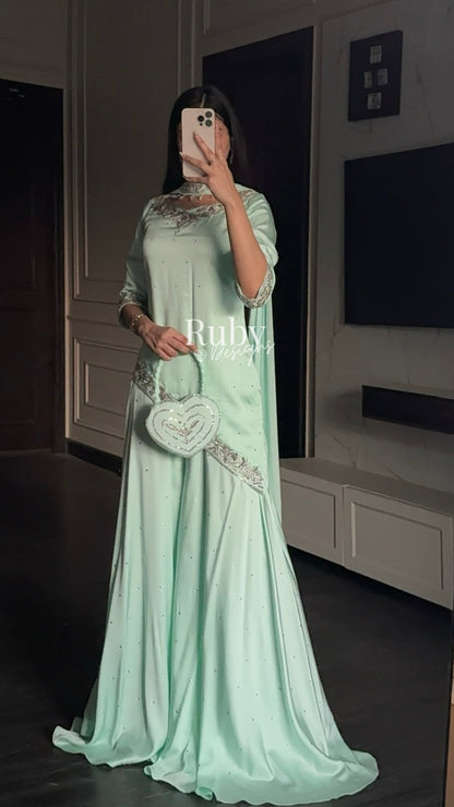RANI Mint - 3 Piece Luxury Silk with Matching Bag
