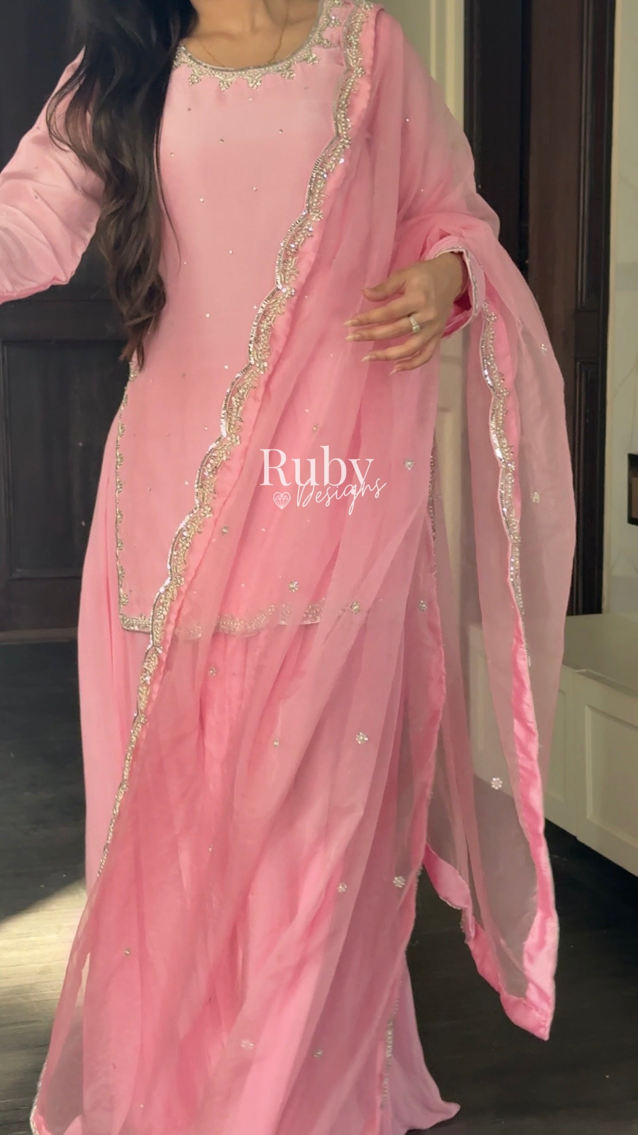 ZEBA Candy - 3 Piece Luxury Suit with Sharara