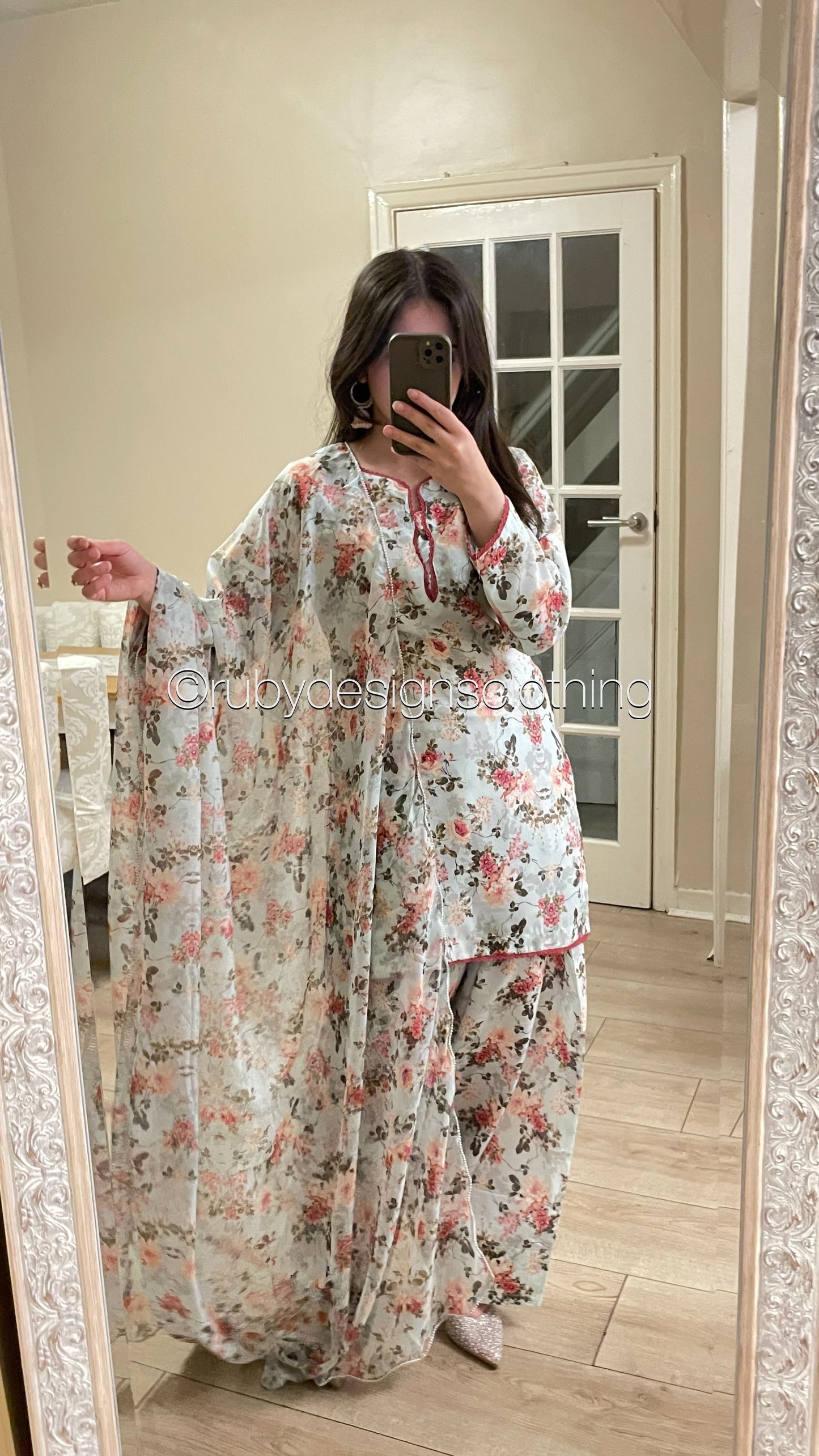 Petal Blush  - 3 Piece Swiss Lawn Suit with Silk Dupatta
