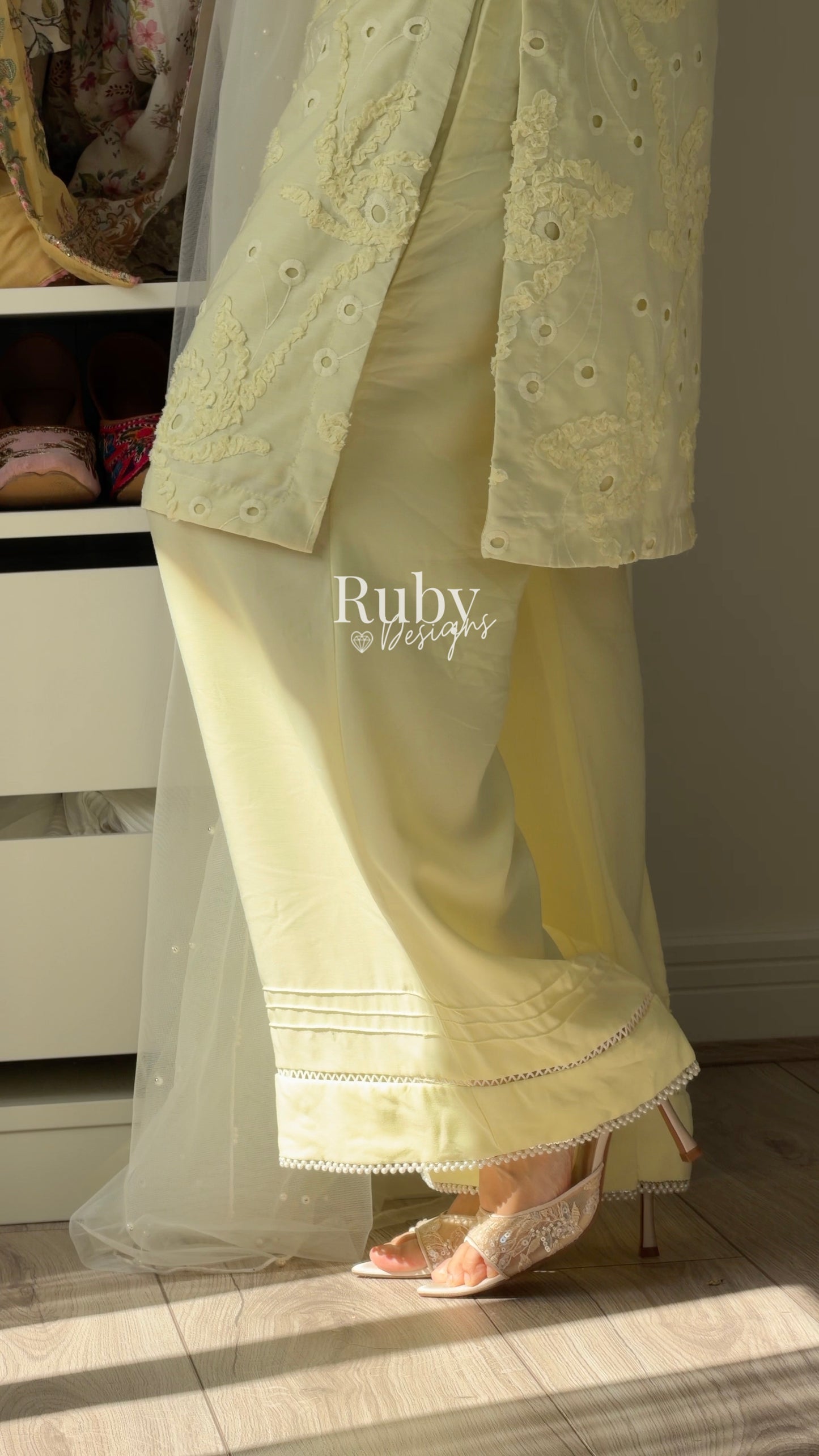 NOOR Soleil - 3 Piece Lawn Suit with Two-Toned Dupatta