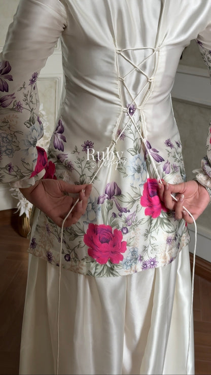 FLEUR Pearl - 3 Piece Silk Suit with Balloon Pants