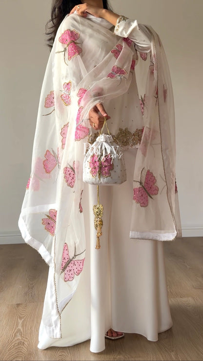 AENA Lily - 4 Piece Silk Suit with Matching Potli Bag