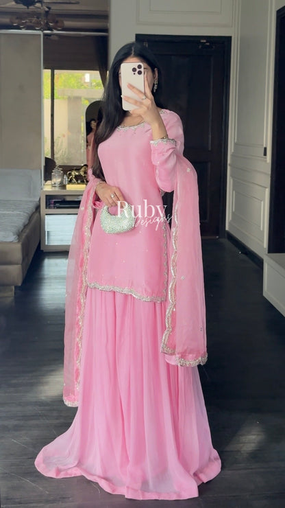 ZEBA Candy - 3 Piece Luxury Suit with Sharara