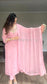 AMBREEN Pink - 4 Piece Chiffon Suit with Gold Handwork
