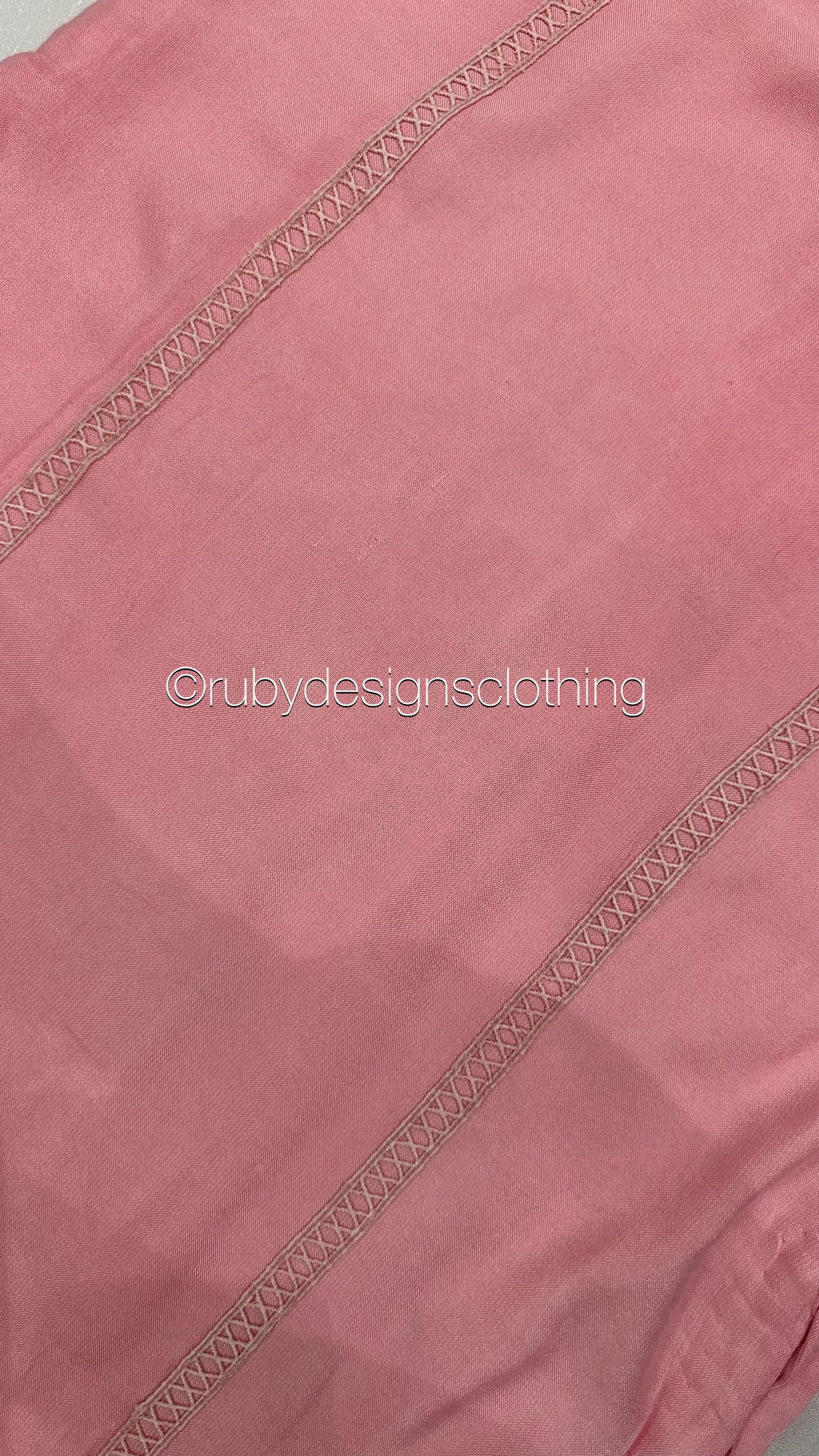 Minor Defect - NISA - 3 Piece Rose Pink Suit with Pearls (8748067815637)